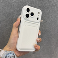 **Luxury Soft Silicone Wallet Case for iPhone 11–17 | Slim Shockproof Card Holder Cover**
