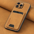 Luxury Leather Wallet Phone Case with Card Holder for iPhone 17 16 15 14 13 12 11 Pro Max