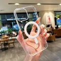 Clear Magnetic Phone Case for iPhone 17 16 15 14 13 12 11 – MagSafe Compatible Transparent Protective Cover