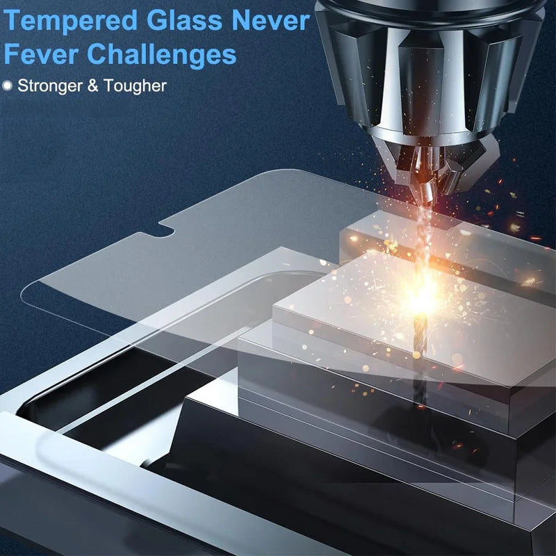 **HD Tempered Glass Screen Protector for Samsung Galaxy S21–S26 | Ultra-Clear Scratch-Resistant Protection**