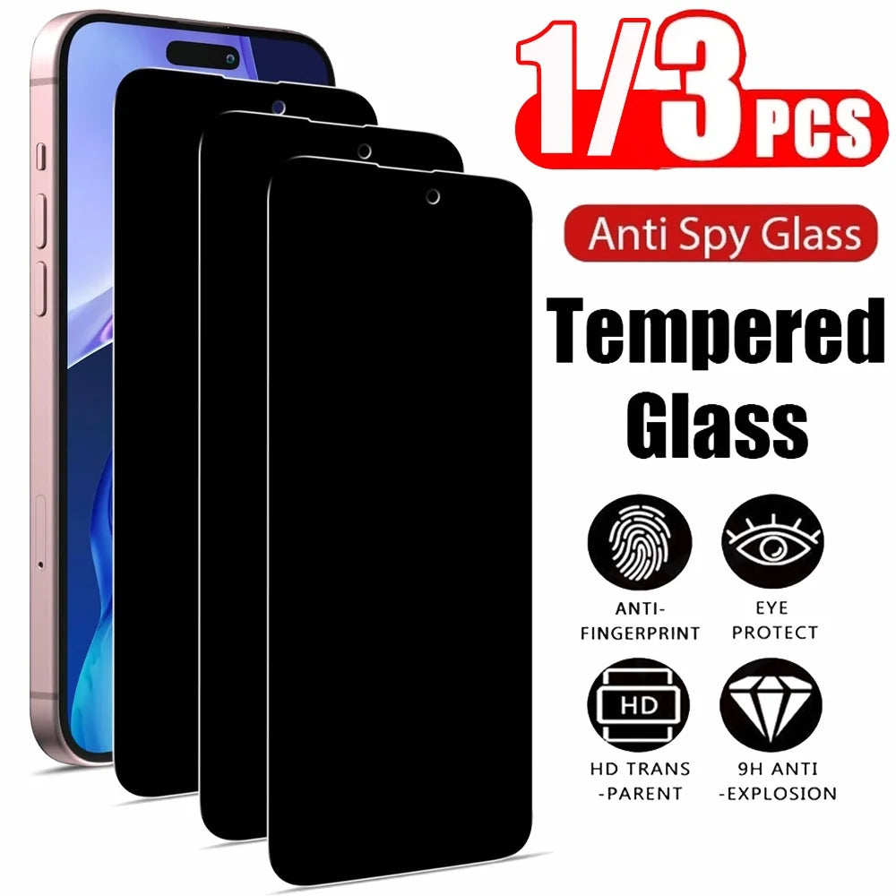 Anti-Spy Privacy Tempered Glass for iPhone 11–18 Series | Privacy Screen Protector | Anti-Peeping & Anti-Scratch